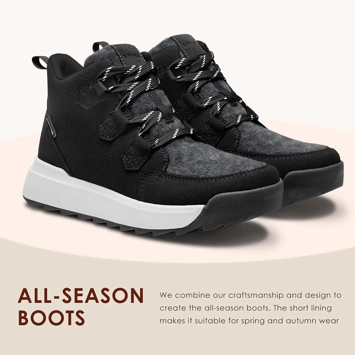 Women's Winter Warm Snow Boots for Women Comfortable Water-Resistant Womens Ankle Boots Fashion Booties