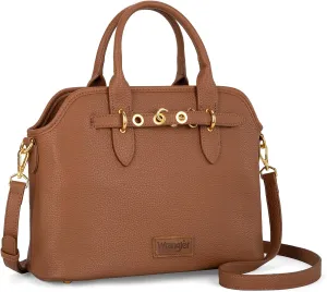Wrangler Tote Bags for Women Medium Crossbody Purse for Ladies Soft Designer Top-handle Handbags