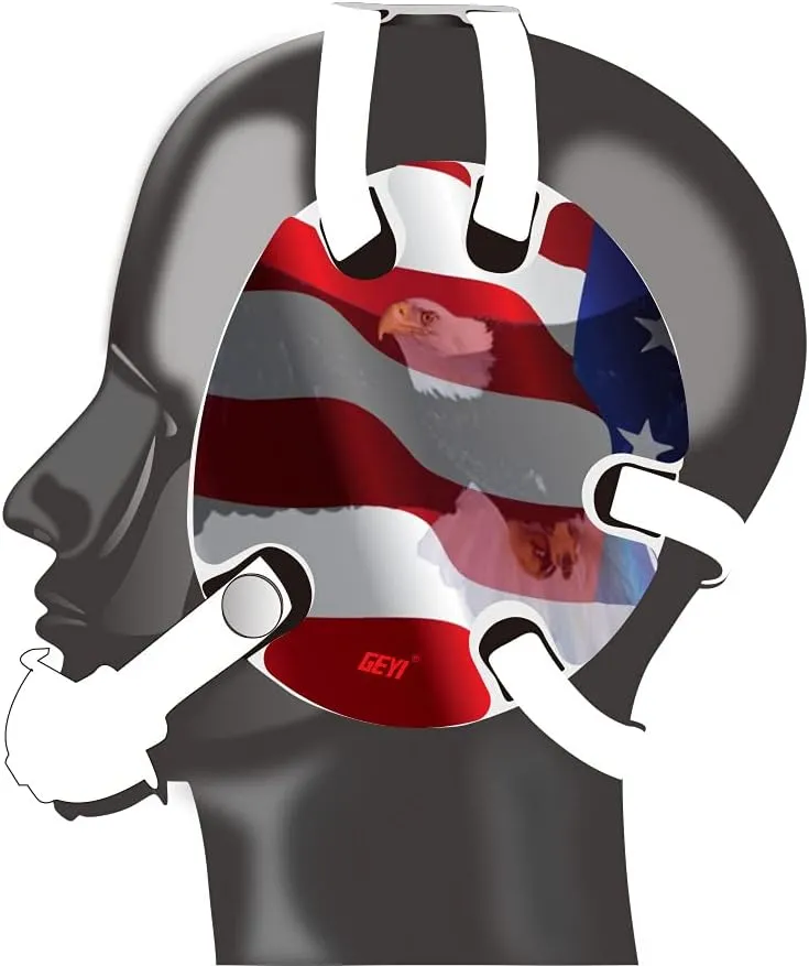 Wrestling Headgear with American Flag Eagles Stickers(Adult)