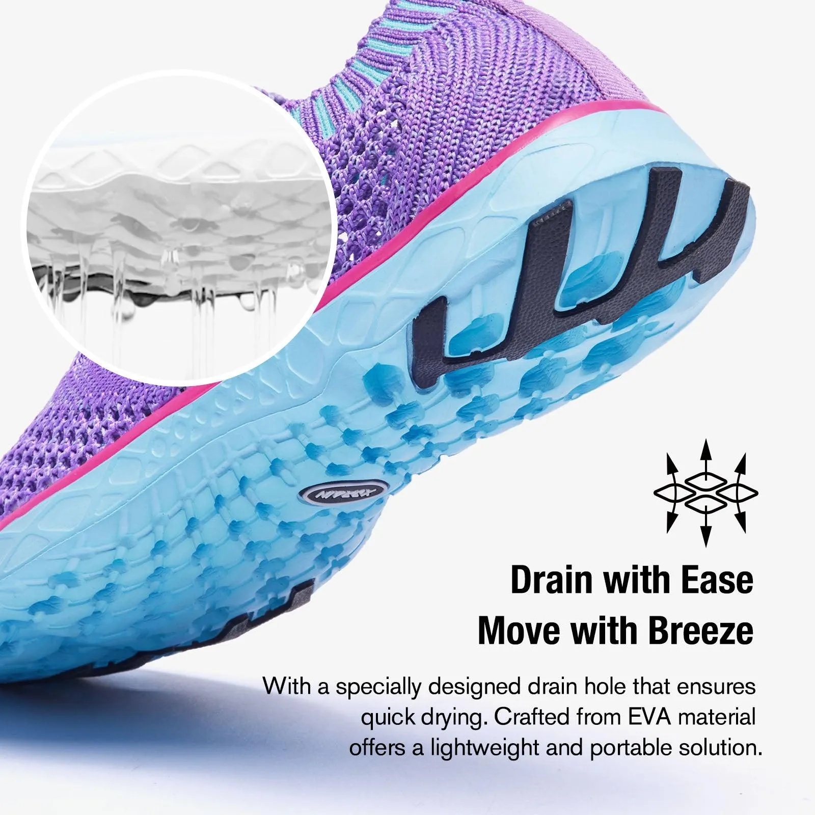 Xdrain Classic Knit - Kids Slip On Water Shoes