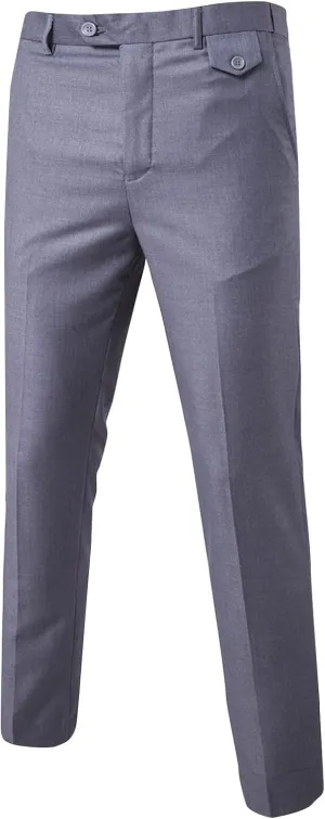 XIAXOGOOL Mens Dress Pants Classic Slim Fit Flat Front Straight Leg Pants Business Work Casual Trousers with Pockets