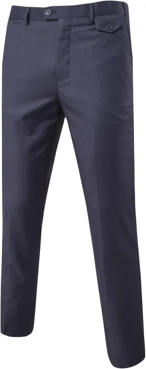 XIAXOGOOL Mens Dress Pants Classic Slim Fit Flat Front Straight Leg Pants Business Work Casual Trousers with Pockets