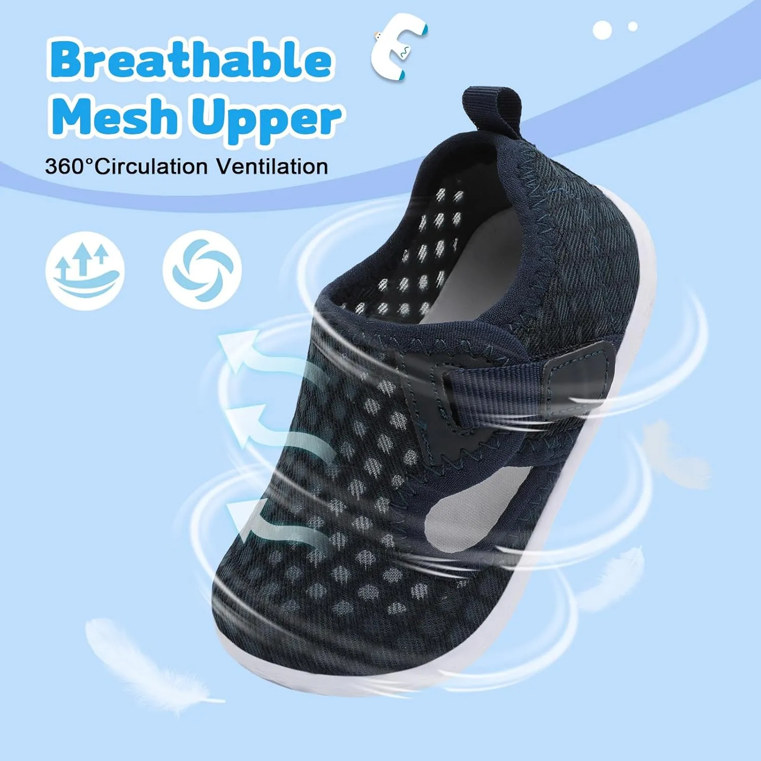 XIHALOOK Toddler Water Shoes for Boys Girls Kids Quick Dry Aqua Skin Barefoot for Beach Swim Pool River