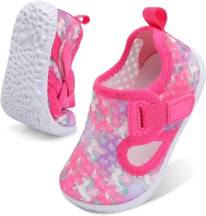 XIHALOOK Toddler Water Shoes for Boys Girls Kids Quick Dry Aqua Skin Barefoot for Beach Swim Pool River