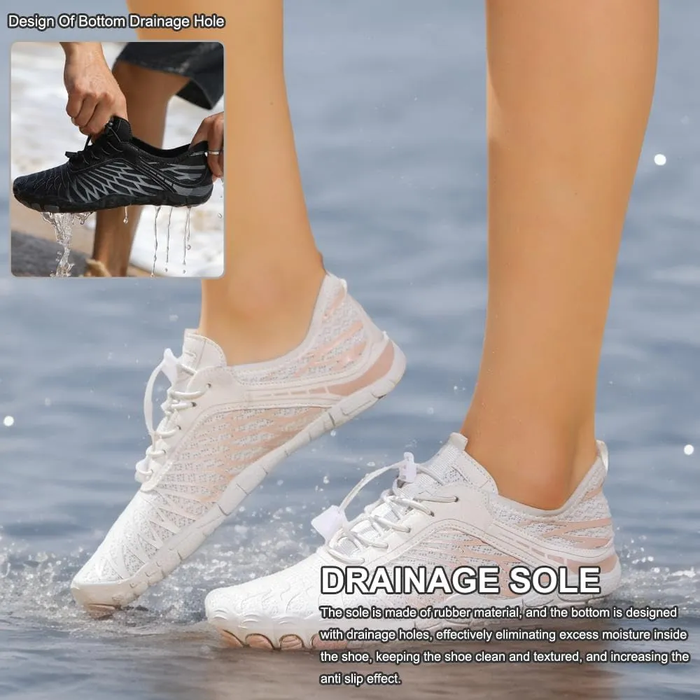 XNIRON Hike Barefoot Shoes for Womens Men,Quick Dry Water Shoes,Beach Pool Aqua Swim Surf Hiking Walking Shoes,Non-Slip Athletic Footwear Wide Toe Water Shoes