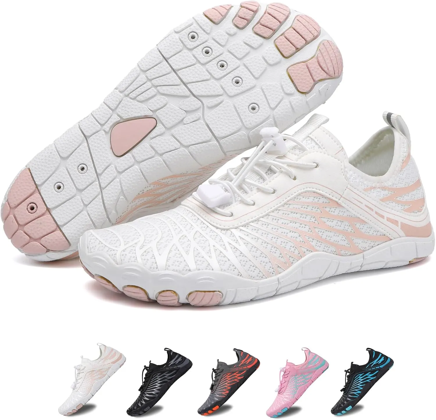 XNIRON Hike Barefoot Shoes for Womens Men,Quick Dry Water Shoes,Beach Pool Aqua Swim Surf Hiking Walking Shoes,Non-Slip Athletic Footwear Wide Toe Water Shoes