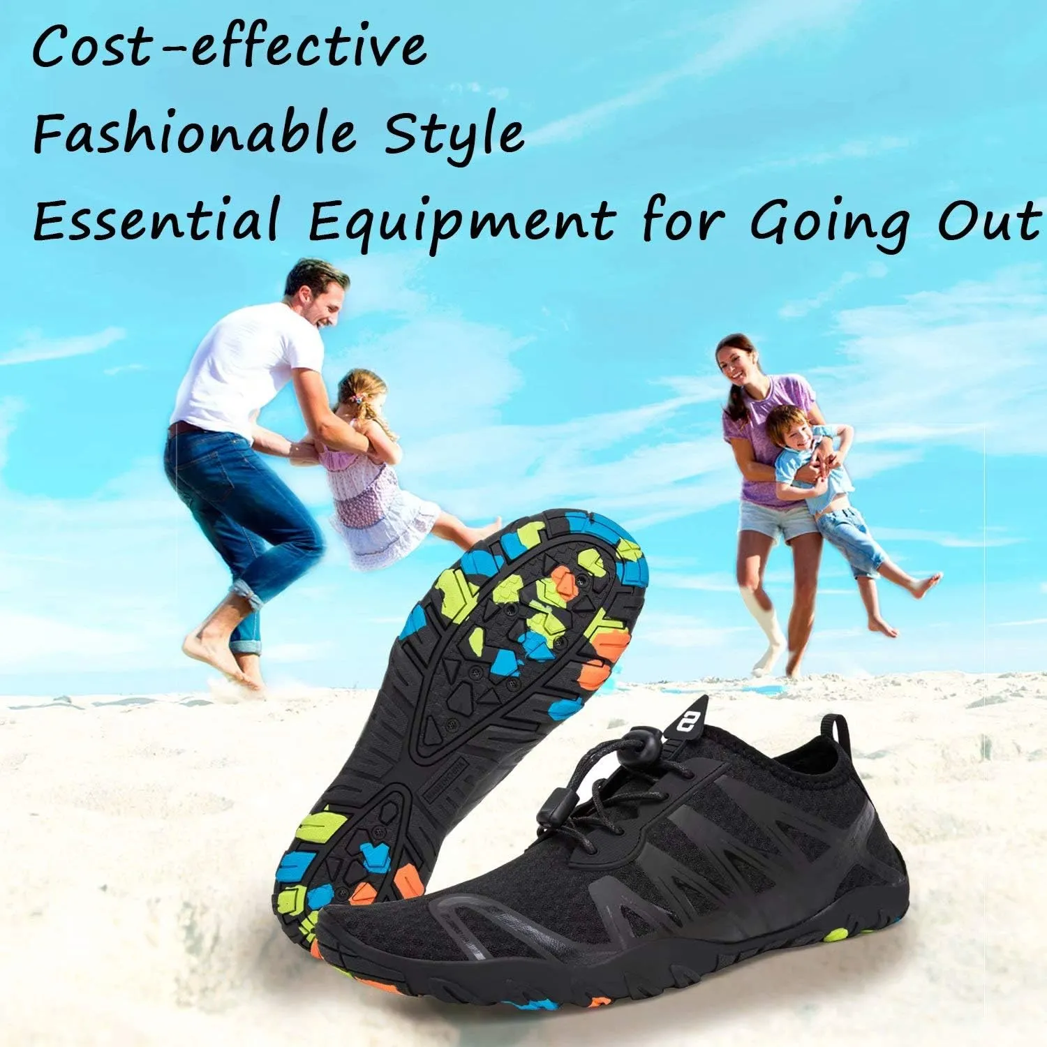 YALOX Water Shoes Men's Women's Swim Shoes Outdoor Beach Barefoot Quick-Dry Aqua Pool Socks Swimming Yoga Surfing Exercise