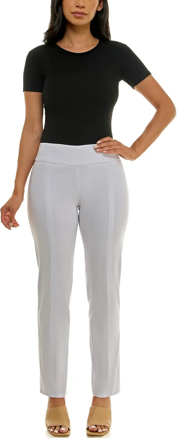 Zac & Rachel Women's Millennium Fabric - Slim Leg Pull-On Pant