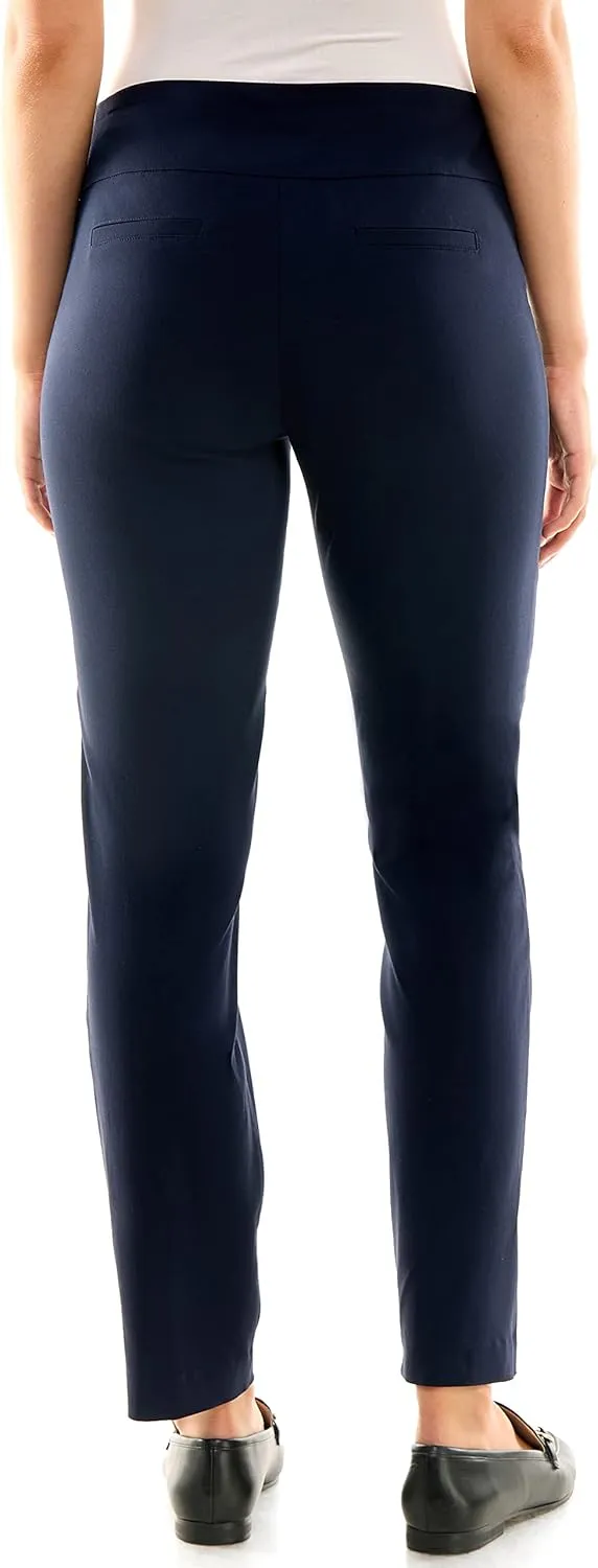 Zac & Rachel Women's Millennium Fabric - Slim Leg Pull-On Pant