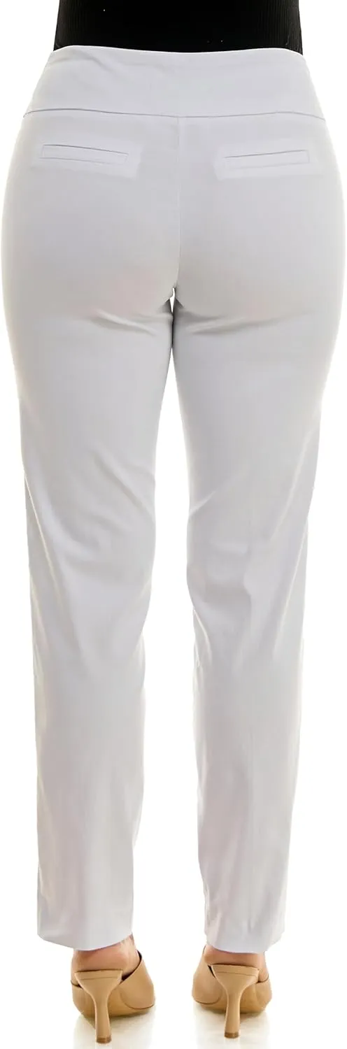 Zac & Rachel Women's Millennium Fabric - Slim Leg Pull-On Pant