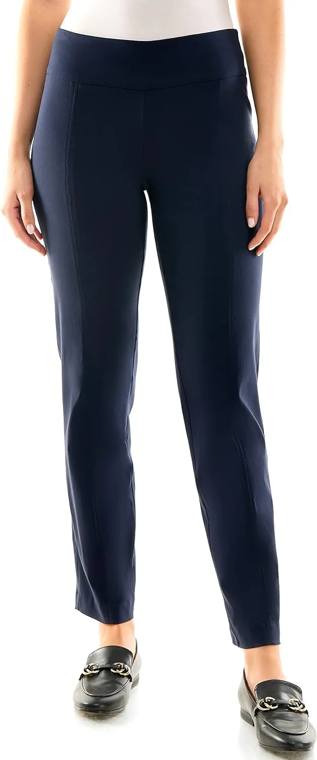 Zac & Rachel Women's Millennium Fabric - Slim Leg Pull-On Pant