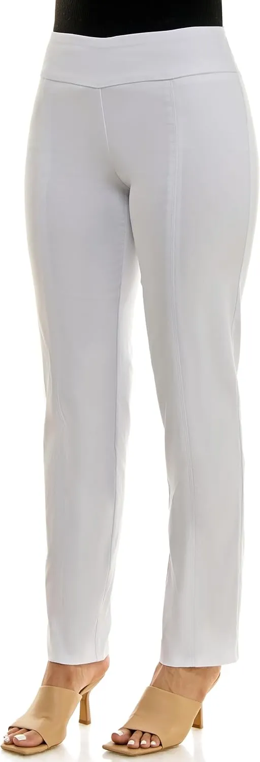 Zac & Rachel Women's Millennium Fabric - Slim Leg Pull-On Pant