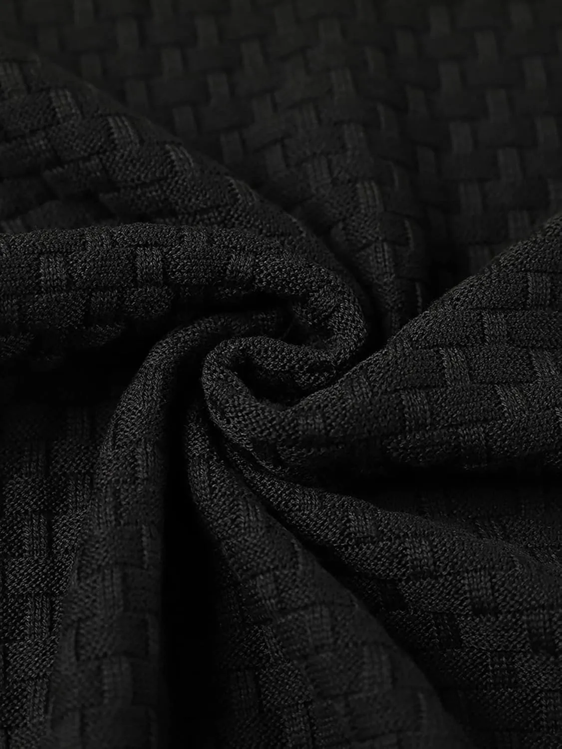 Zaitun Mens Hooded Sweatshirt Long Sleeve Solid Knitted Hoodie Pullover Sweater