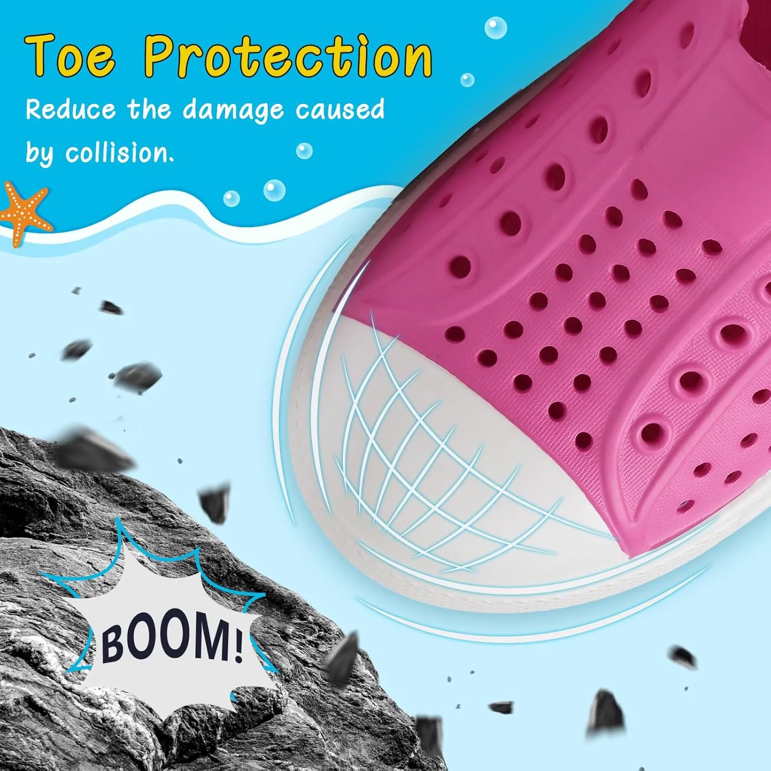 ziitop Kids Toddler Water Shoes for Boys Girls Baby Sandals Sneakers Beach Garden Swim, Anti-Slip Breathable Quick Dry Lightweight Slip-on (Toddler/Little Kid/Big Kid)