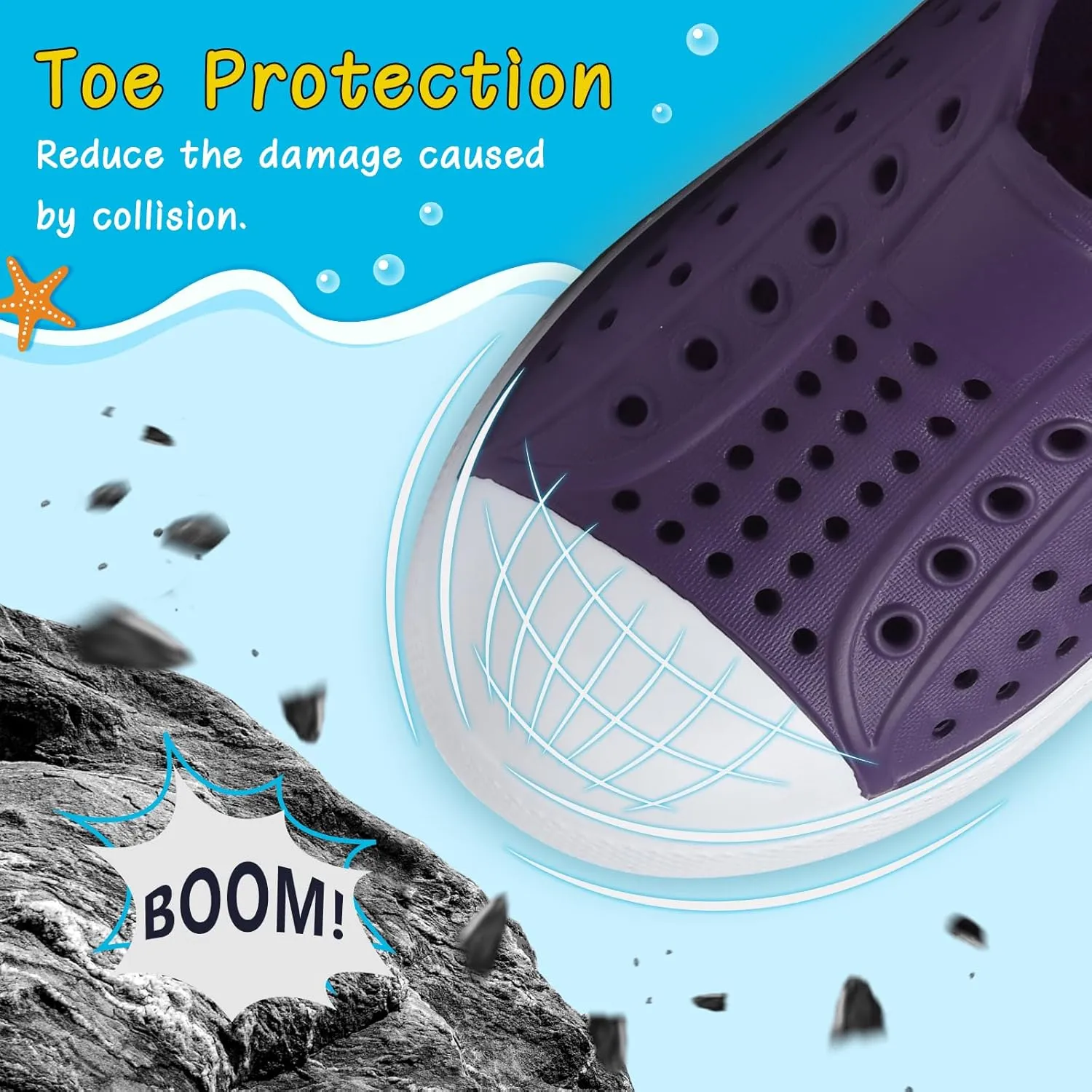 ziitop Kids Toddler Water Shoes for Boys Girls Baby Sandals Sneakers Beach Garden Swim, Anti-Slip Breathable Quick Dry Lightweight Slip-on (Toddler/Little Kid/Big Kid)